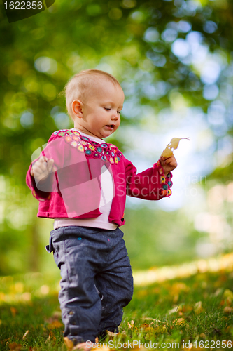 Image of Baby girl walking