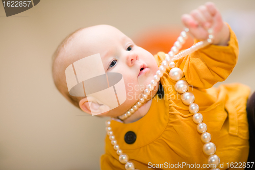 Image of Girl and Beads