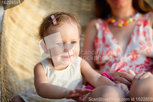 Image of Little girl on vacation