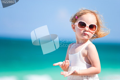Image of Adorable girl on vacation