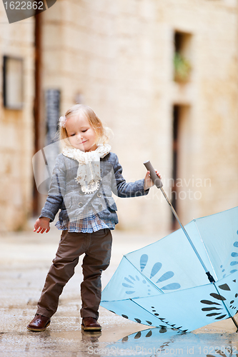 Image of Little girl portrait outdoors