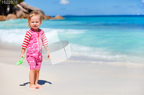 Image of Little girl at beach