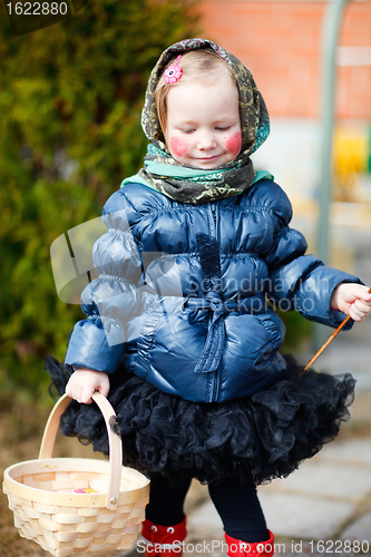 Image of Little girl celebrating Easter