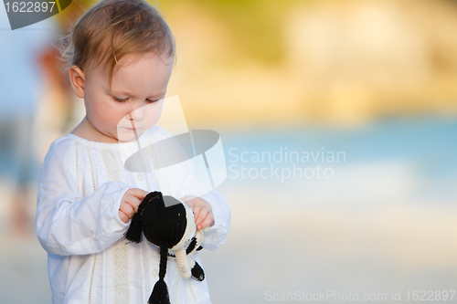 Image of Little girl on vacation