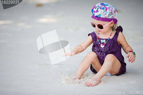 Image of Adorable toddler girl