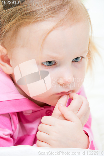 Image of Adorable little girl portrait