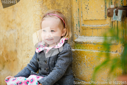 Image of Little girl portrait outdoors