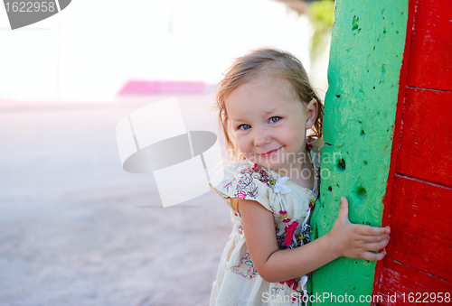 Image of Little girl outdoors