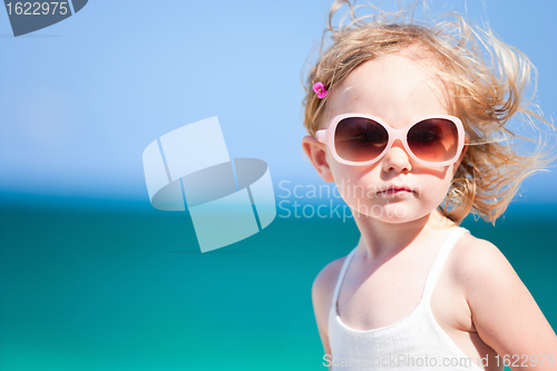 Image of Adorable girl on vacation