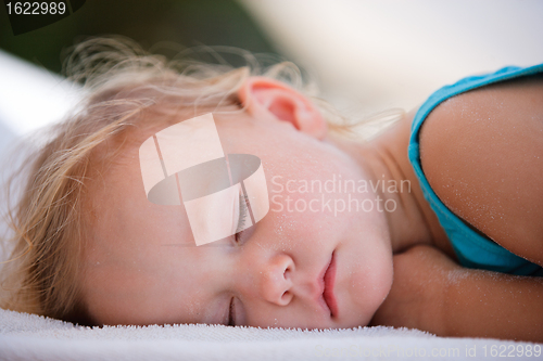 Image of Sleeping toddler girl