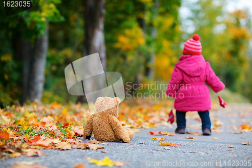 Image of Toddler girl outdoors