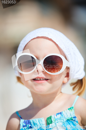 Image of Adorable girl summer portrait