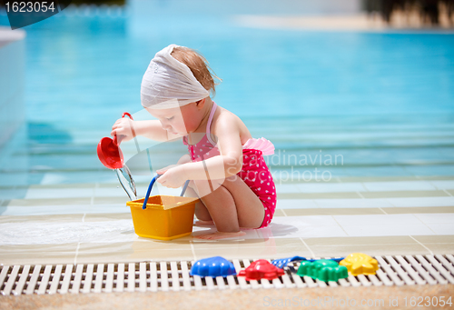 Image of Little girl on vacation