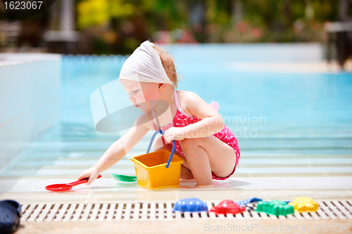 Image of Little girl on vacation