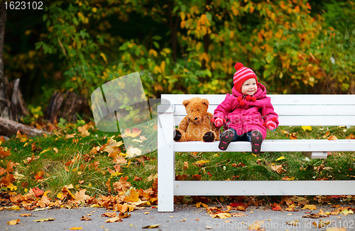 Image of Toddler girl outdoors