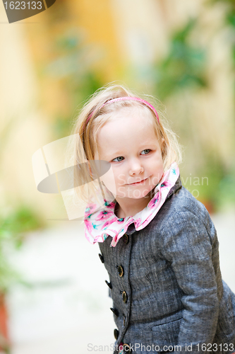 Image of Little girl portrait outdoors