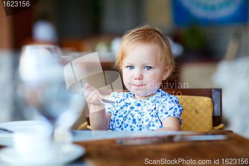 Image of Girl having breakfast