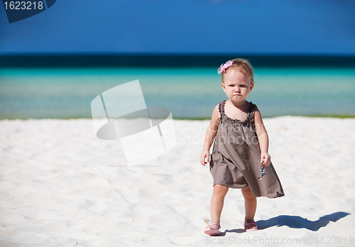 Image of Toddler girl on vacation