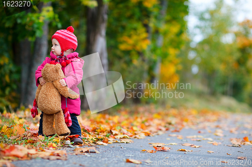 Image of Toddler girl outdoors