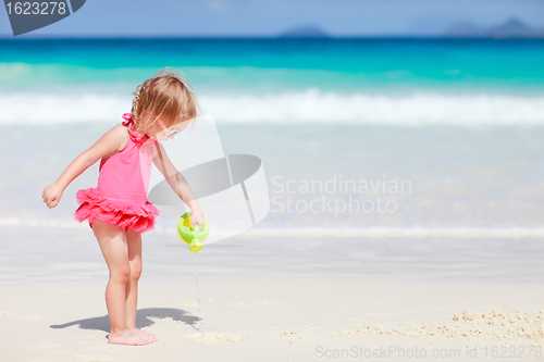 Image of Little girl on vacation