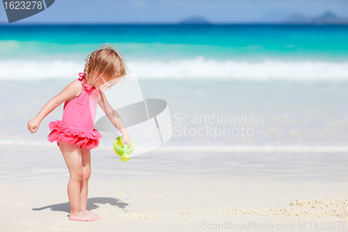 Image of Little girl on vacation