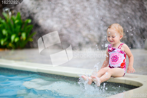 Image of Little girl on vacation