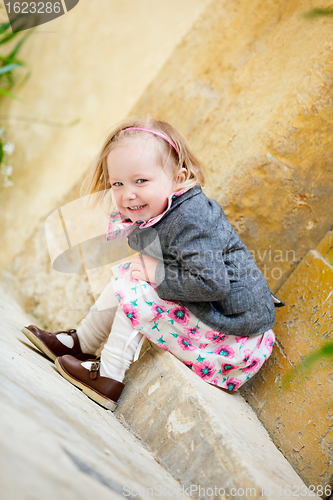 Image of Little girl portrait outdoors