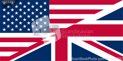 Image of UK USA flags