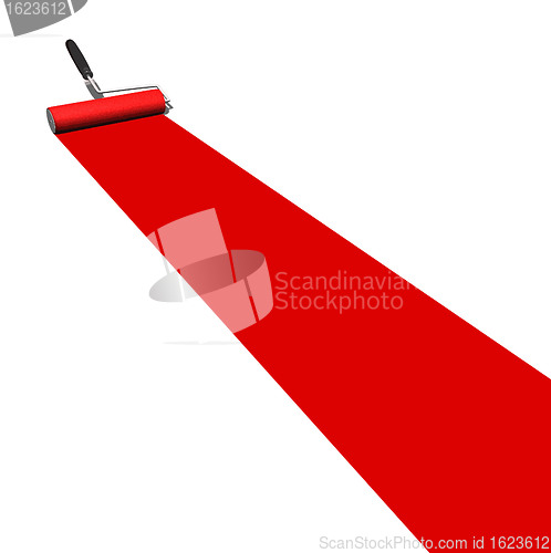 Image of Red Paint Roller