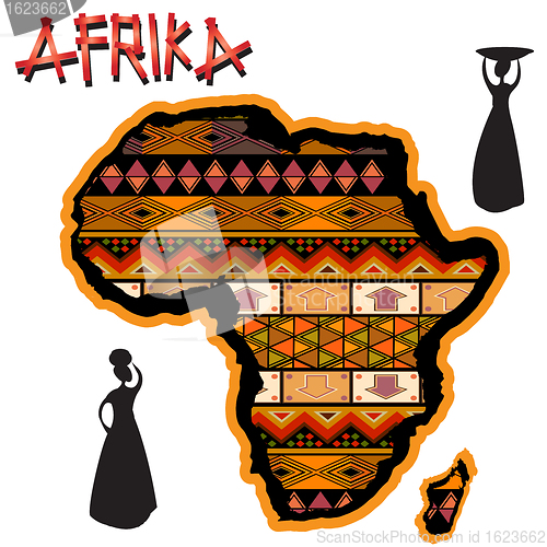 Image of Africa traditional map