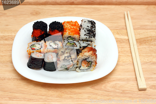 Image of set of rolls on plate