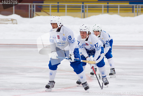 Image of Dynamo(white) vs Zorkij(blue)