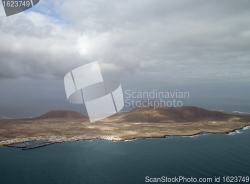 Image of aerial view of Lanzarote