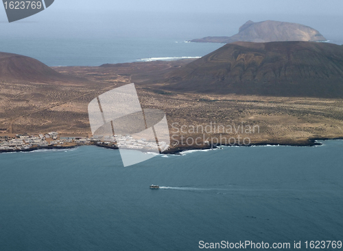 Image of aerial view of Lanzarote