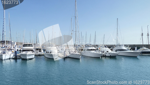 Image of harbour at Lanzarote