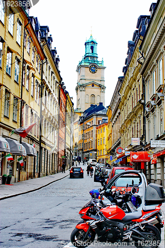 Image of Along the streets of The Old Town (Gamla Stan) in Stockholm