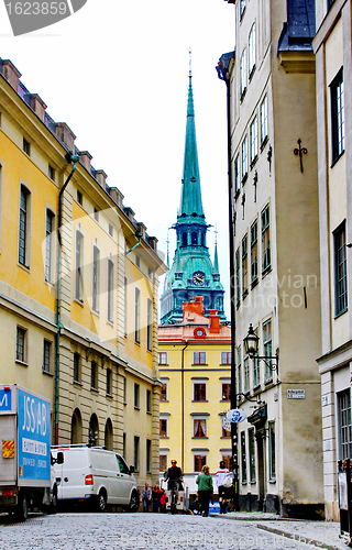 Image of Along the streets of The Old Town (Gamla Stan) in Stockholm