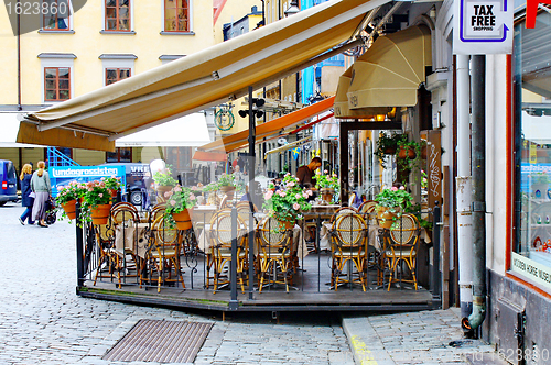 Image of Cafe at Stortorget square in Stockholm