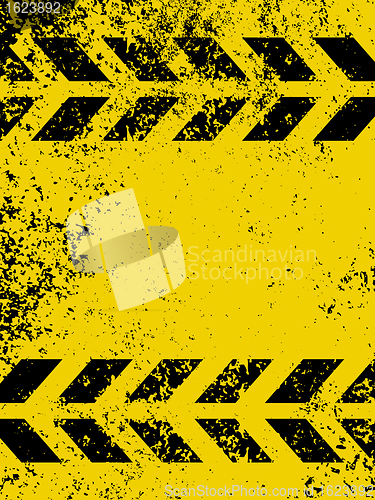 Image of A grungy and worn hazard stripes texture. EPS 8
