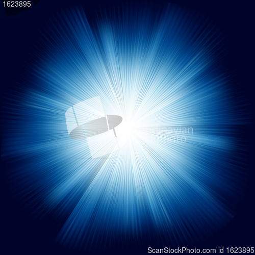 Image of Blue color design with a burst. EPS 8