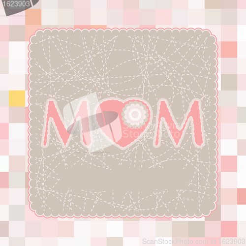 Image of Happy Mother's Day Poster Template. EPS 8