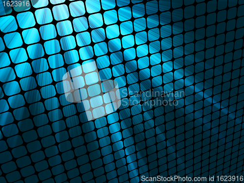 Image of Blue rays light 3D mosaic. EPS 8