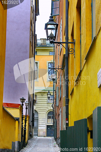 Image of Gamla Stan,The Old Town in Stockholm, Sweden 