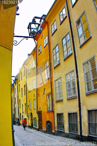 Image of Gamla Stan,The Old Town in Stockholm, Sweden 