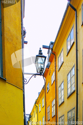 Image of Gamla Stan,The Old Town in Stockholm, Sweden 