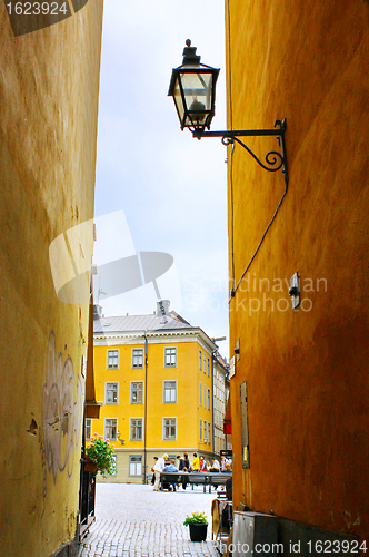 Image of Gamla Stan,The Old Town in Stockholm, Sweden 
