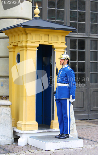 Image of Guard near the Royal Palace in Stockholm 