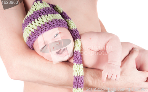 Image of Newborn baby with dad