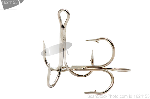 Image of triple hooks for fishing