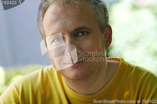 Image of Mature man smiling